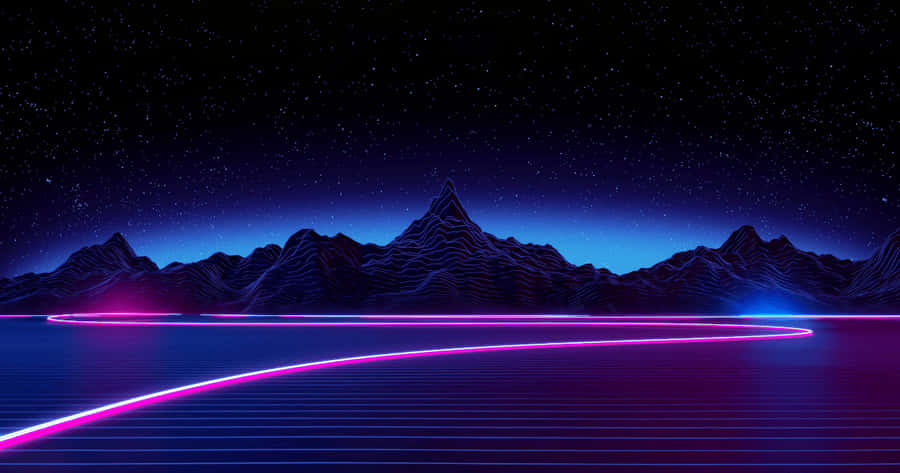 Bright And Vibrant Oled Monitor Wallpaper