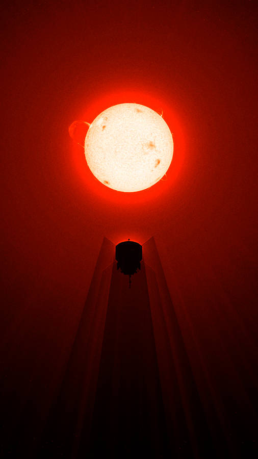 Bright Glowing Sun Amazing Phone Wallpaper