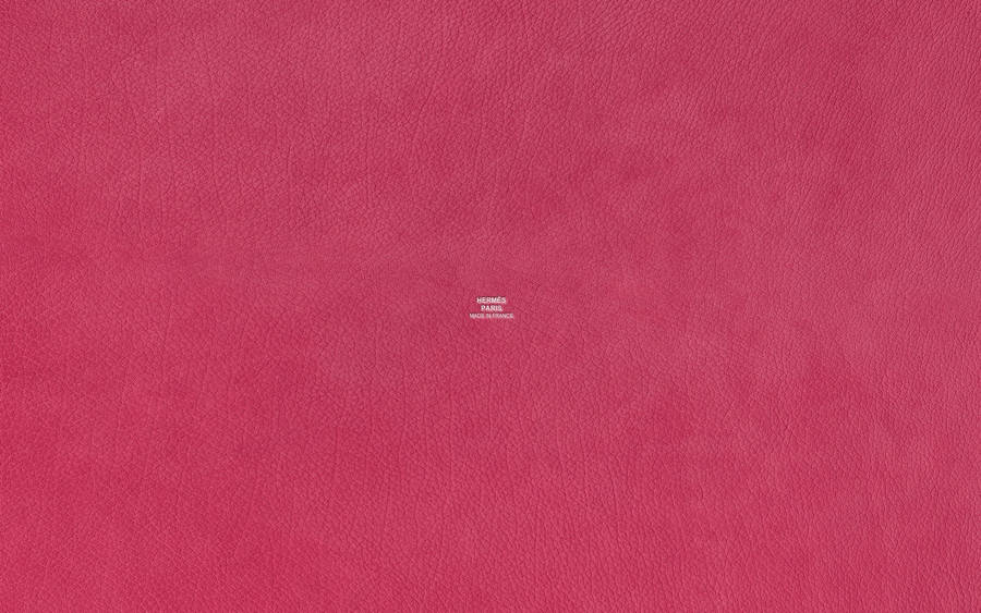 Bright Pink Textured Hermes Leather Wallpaper