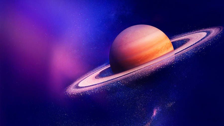 Bright Saturn 4k Wallpaper