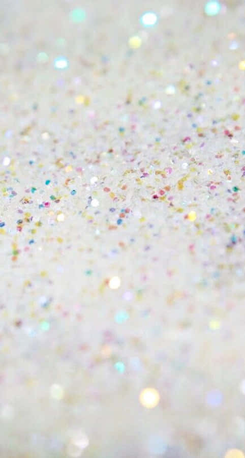 Brighten Up Any Day With White Glitter Wallpaper