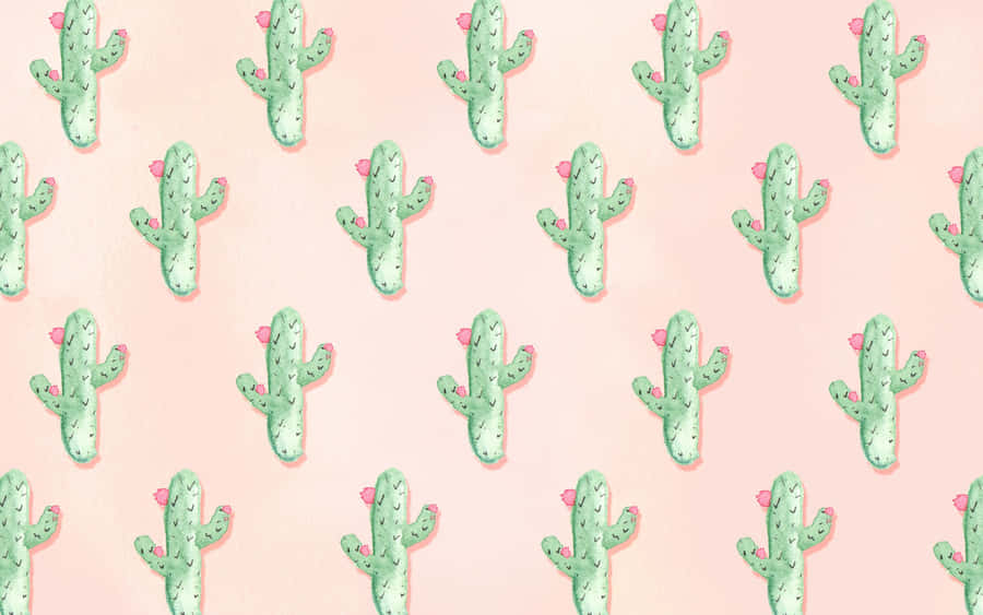 Brighten Up Your Home With A Cute Cactus! Wallpaper