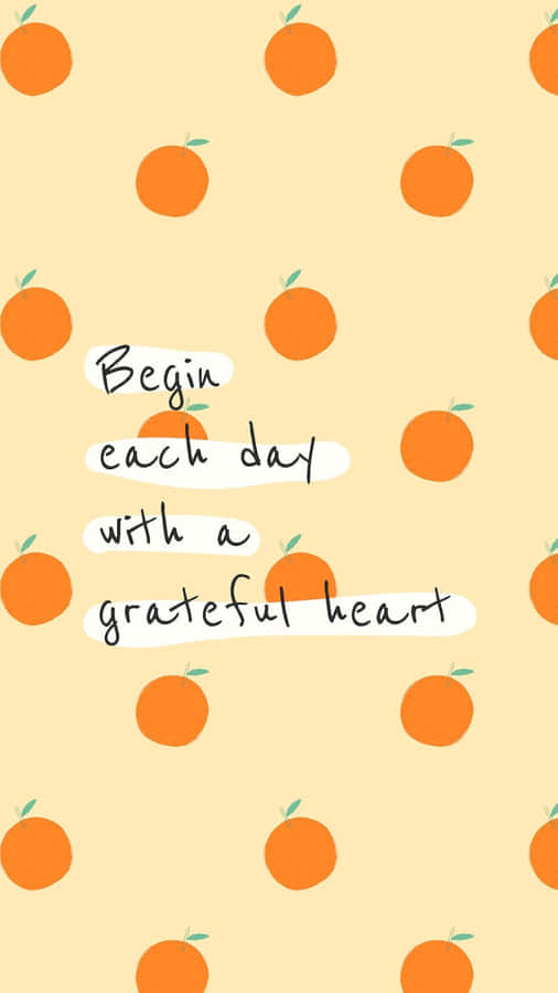Brighten Your Day With A Cute Orange! Wallpaper