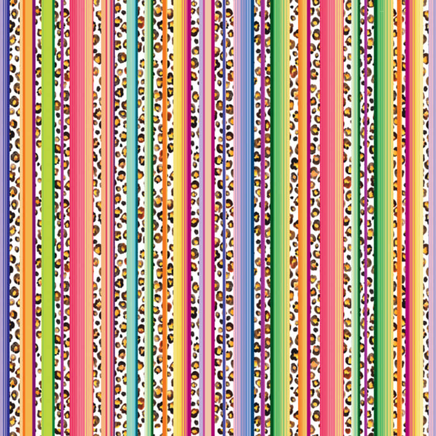 Brightly Colored Serape Pattern Delivers An Eye-catching Style. Wallpaper