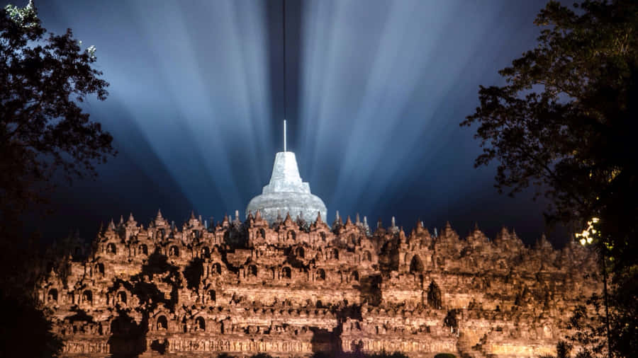 Brilliant Light In Borobudur Temple Wallpaper