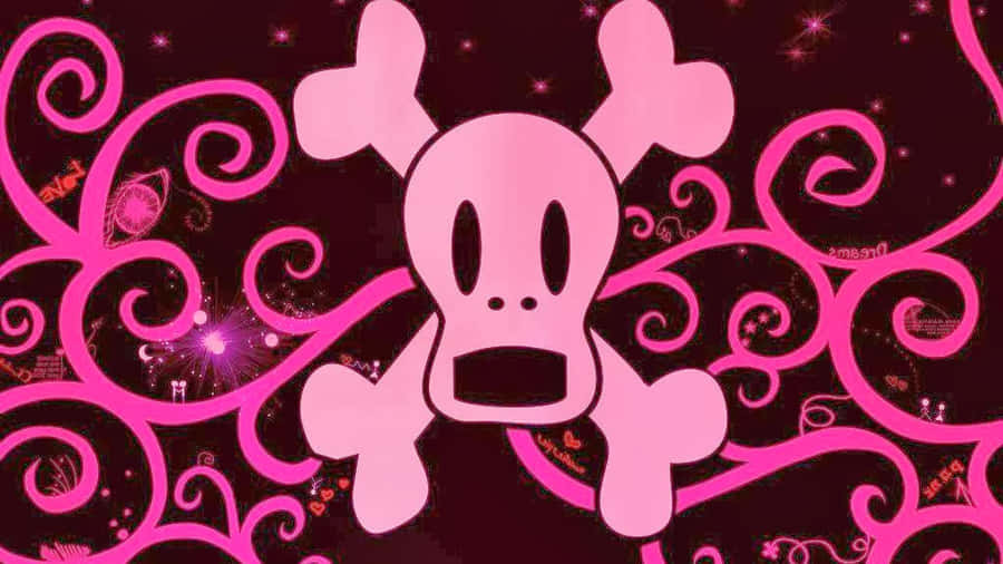 Bring A Little Edginess To Your Look With A Girly Skull. Wallpaper