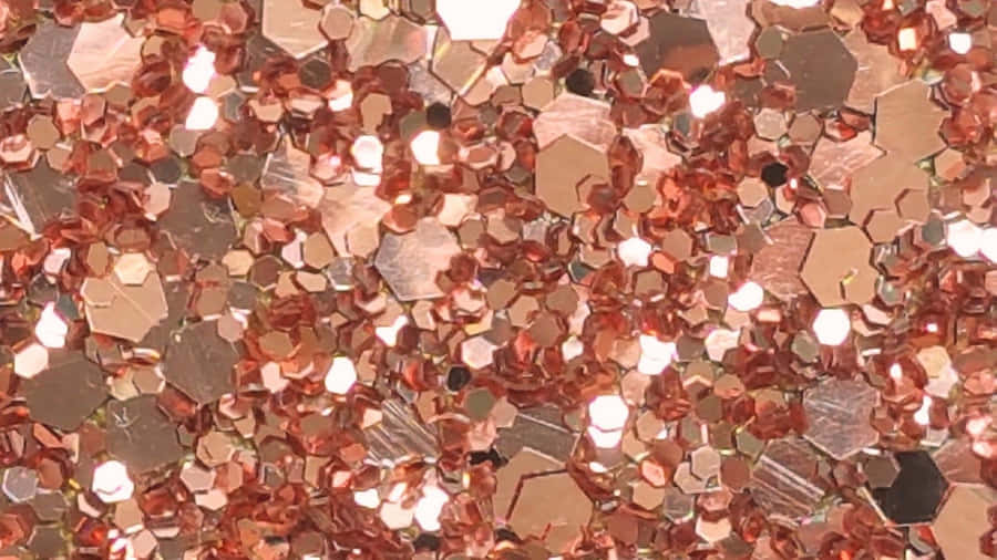 Bring Some Sparkle To Your Life With Orange Glitter Wallpaper