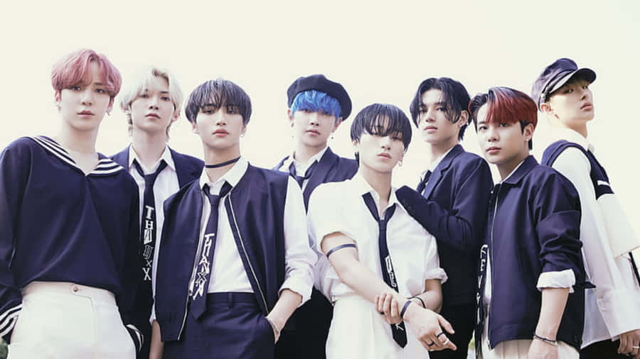 Bring The Power Of Ateez To Your Desktop Wallpaper
