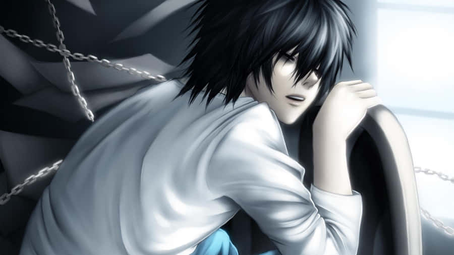 Broken Heart Anime Guy Crying In Bed Wallpaper