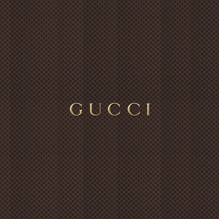 Brown Aesthetic Gucci Pattern Wallpaper
