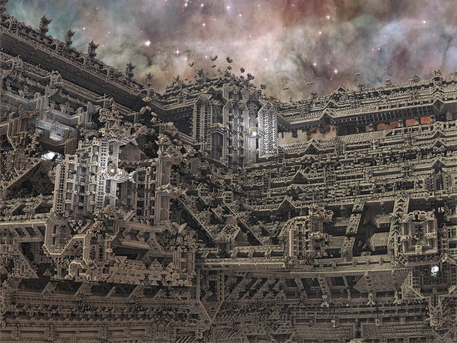 Brown Aesthetic Layered Ruins Of Angkor Wat Wallpaper