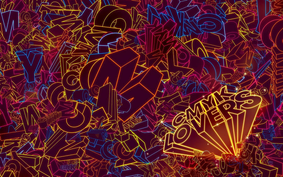 Brown Base Letter Art Wallpaper