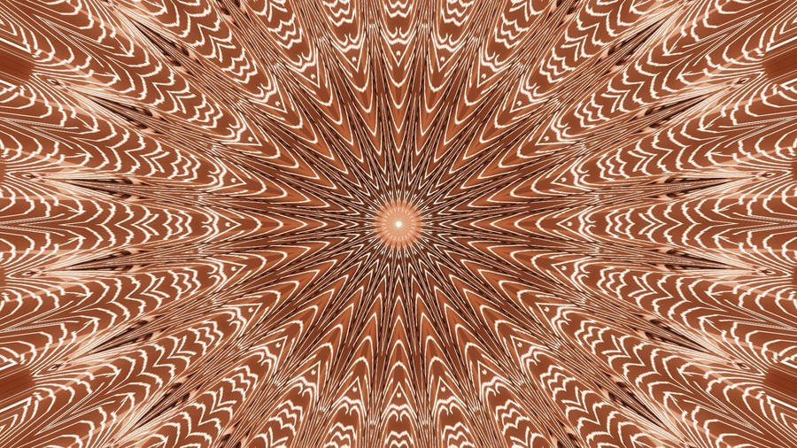 Brown Kaleidoscope Optical Illusion Wallpaper