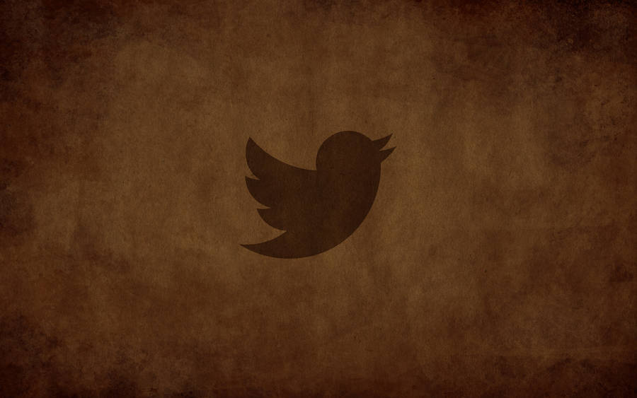 Brown Twitter Logo Wallpaper