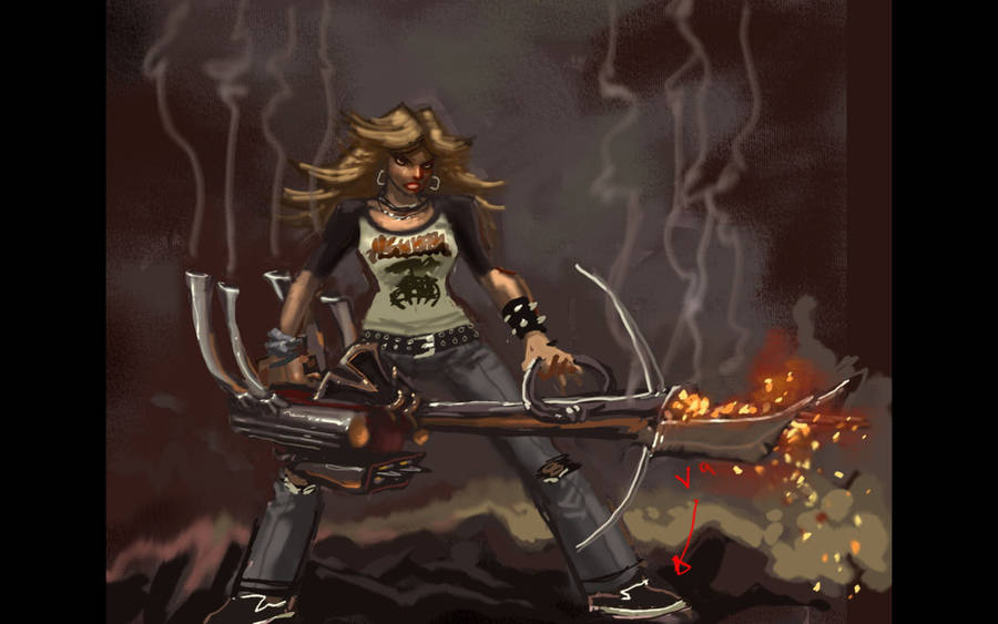 Brutal Legend Razor Girl Comic Wallpaper