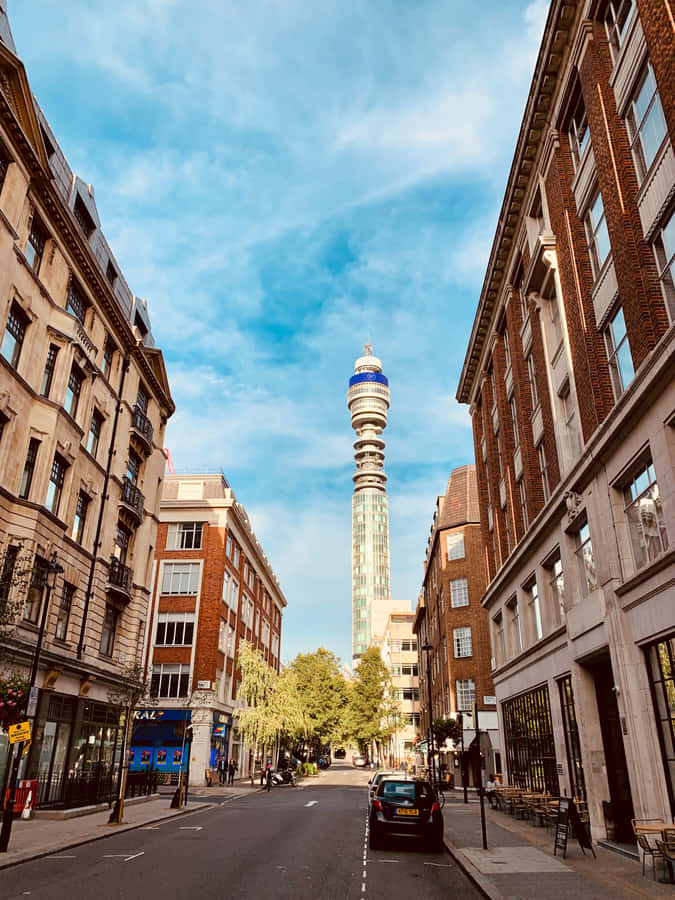 Bt Tower Beneath Bright Blue Sky Wallpaper