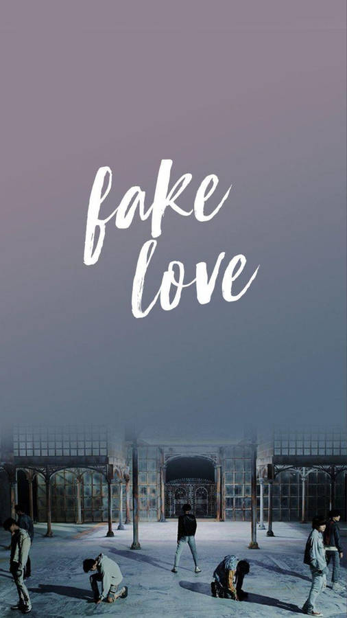 Bts Fake Love Gradient Fade Wallpaper