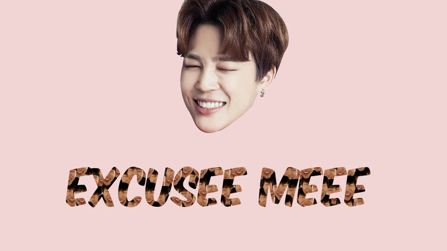 Bts Jimin Cute Excuse Me Meme Wallpaper