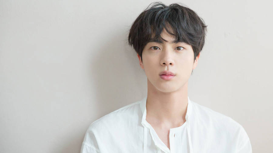 Bts Jin In White Shirt Wallpaper