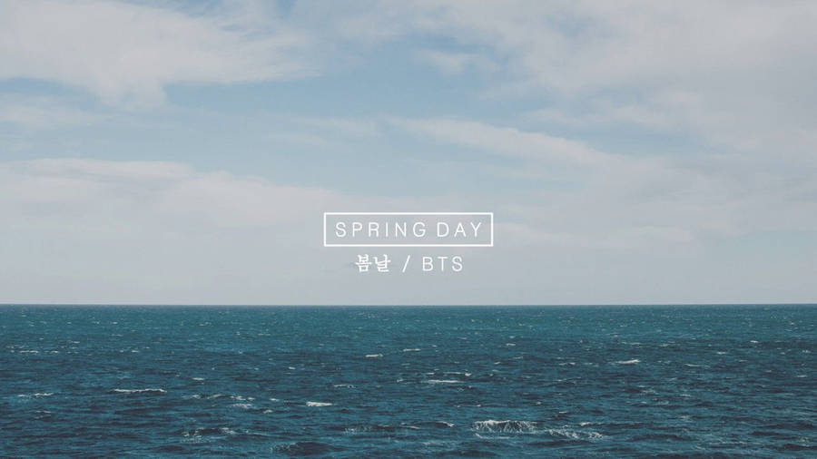Bts Spring Day At Sea Laptop Wallpaper