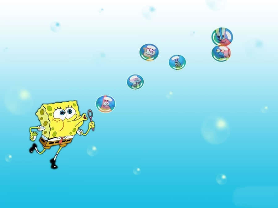 Bubbles Aesthetic Spongebob Desktop Wallpaper