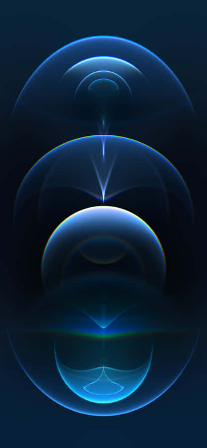 Bubbles Solid Blue Iphone Wallpaper