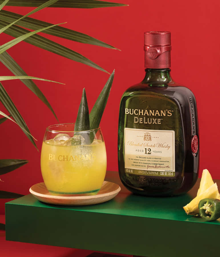Buchanan's Deluxe Spicy Piña Cocktail Showcased Wallpaper