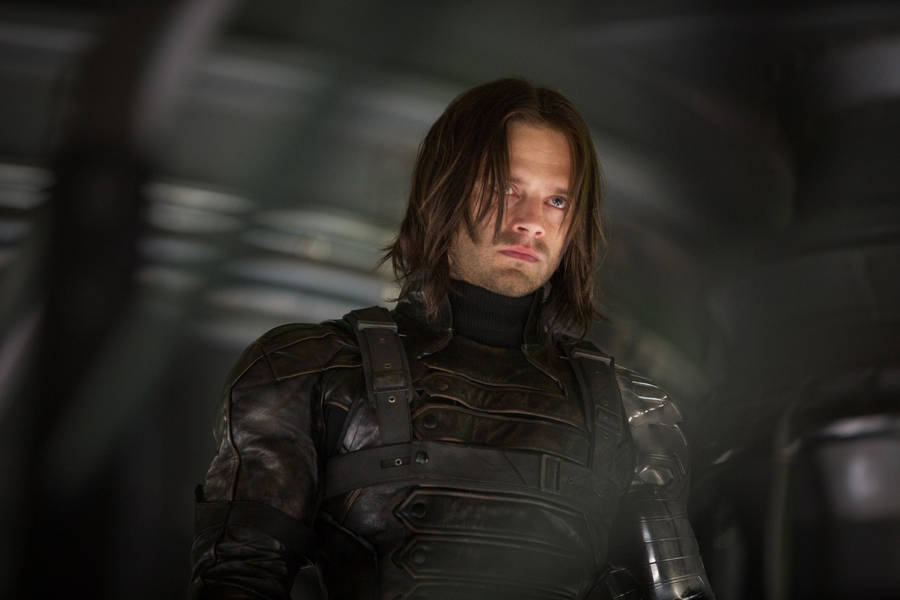 Bucky Barnes Glaring At Someone Wallpaper