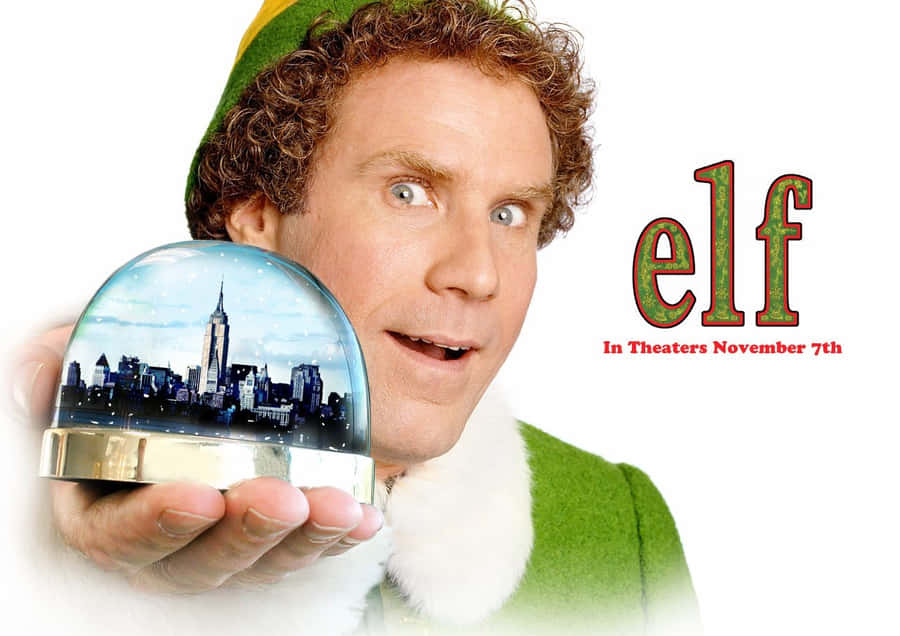 Buddy The Elf Spreads Christmas Cheer Wallpaper