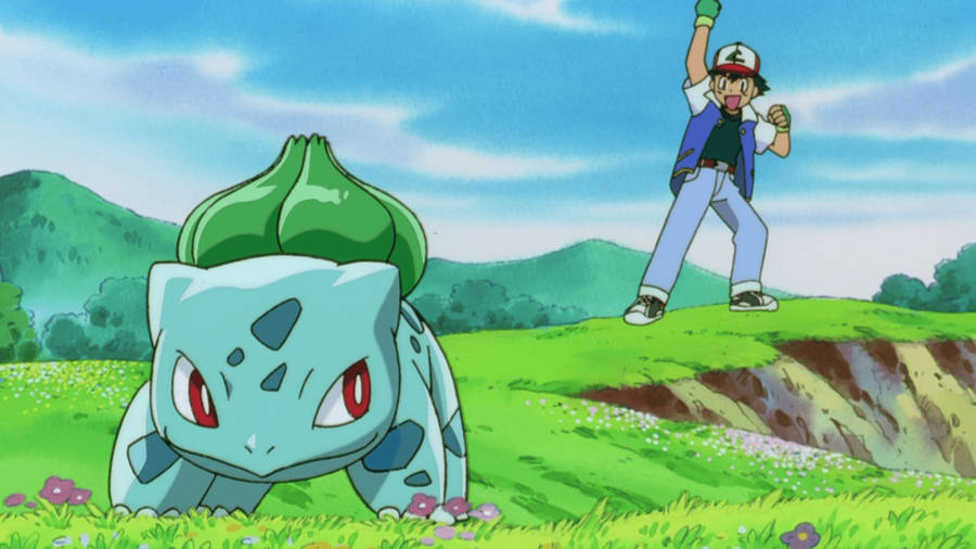 Bulbasaur And Ash Wallpaper
