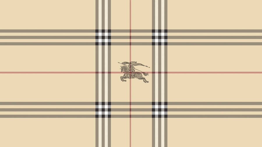 Burberry Tartan With Logo Wallpaper