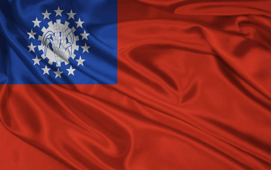 Burma Flag Of Myanmar Wallpaper