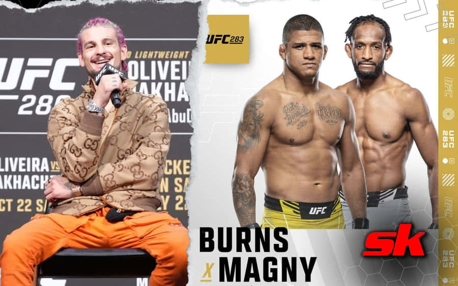 Burns Fights Neil Magny Wallpaper