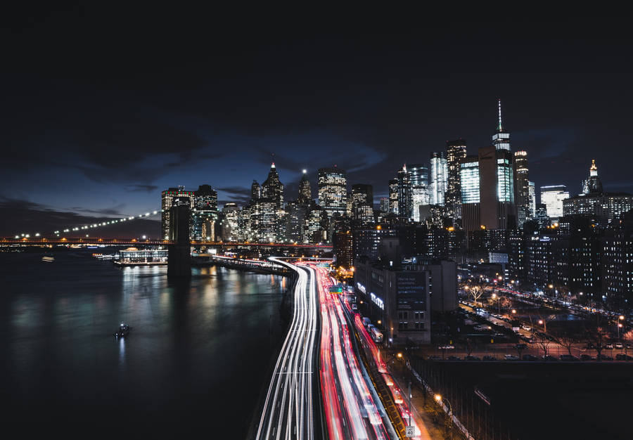 Busy Road In Manhattan New York 4k Wallpaper