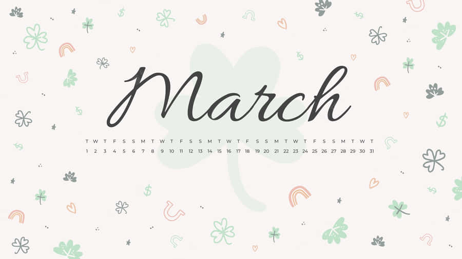 Calendar Cute March Wallpaper