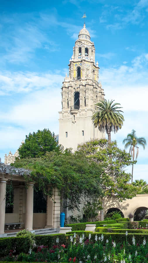 California Tower In San Diego Iphone Wallpaper