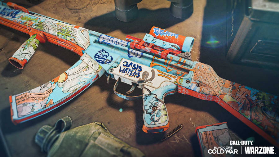 Call Of Duty Black Ops Cold War Forgotten Oasis Rifle Wallpaper