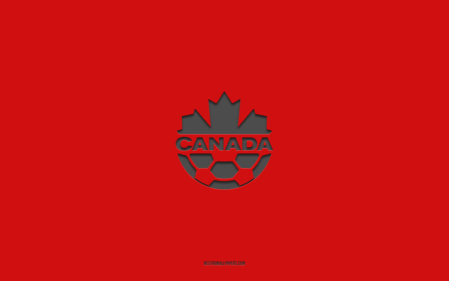 Canada National Football Team Red Emblem Wallpaper