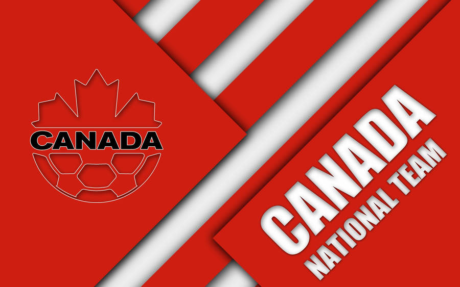 Canadian National Football Team Pride - Striped Flag Wallpaper