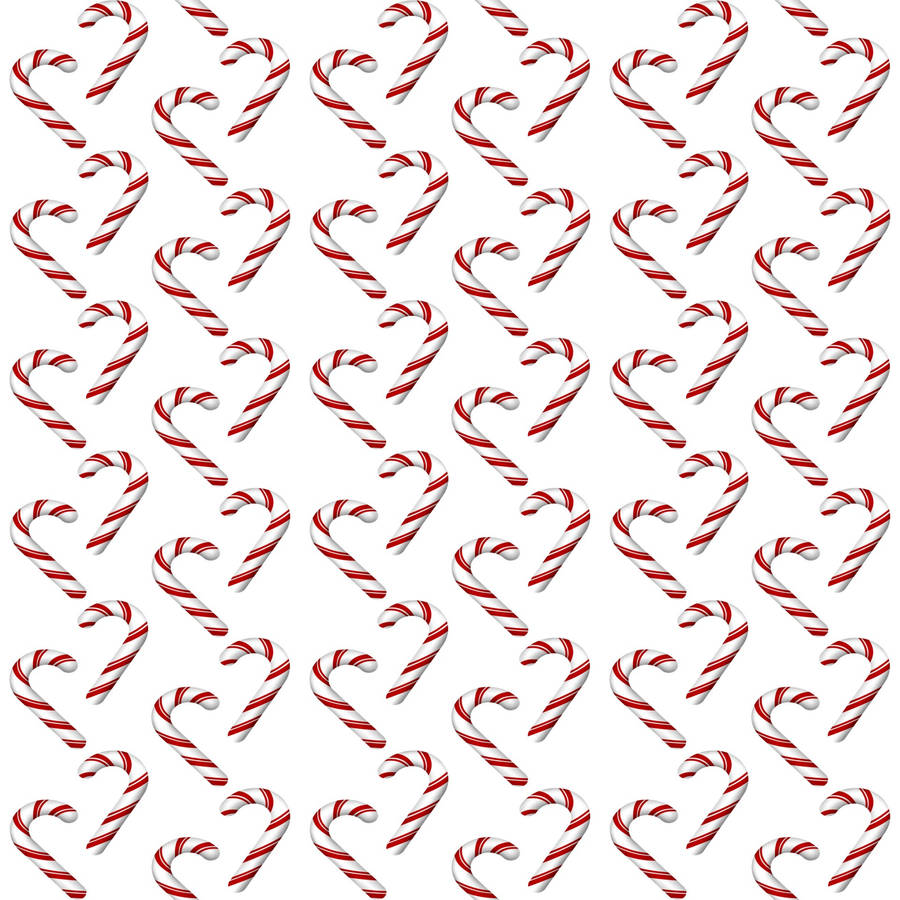 Candy Cane Seamless Pattern Wallpaper