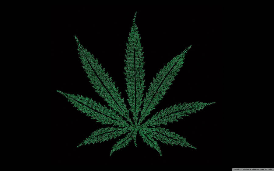 Cannabis Leaf Art Wallpaper