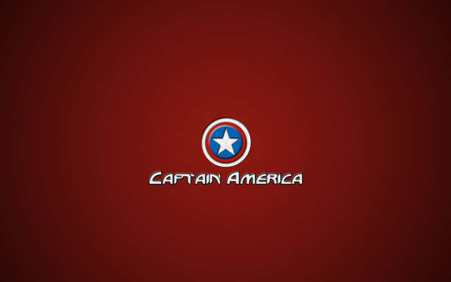 Captain America Logo Symbolizing Patriotism Wallpaper