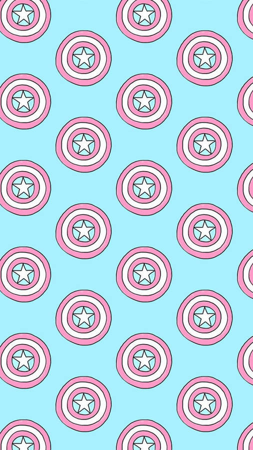 Captain America Shield Iphone Cute Collage Wallpaper