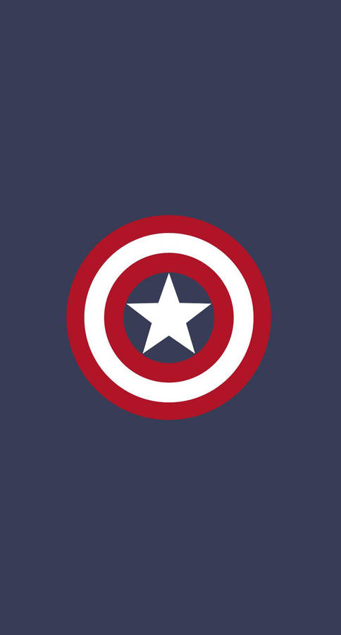 Captain America Shield Minimalist Iphone Wallpaper