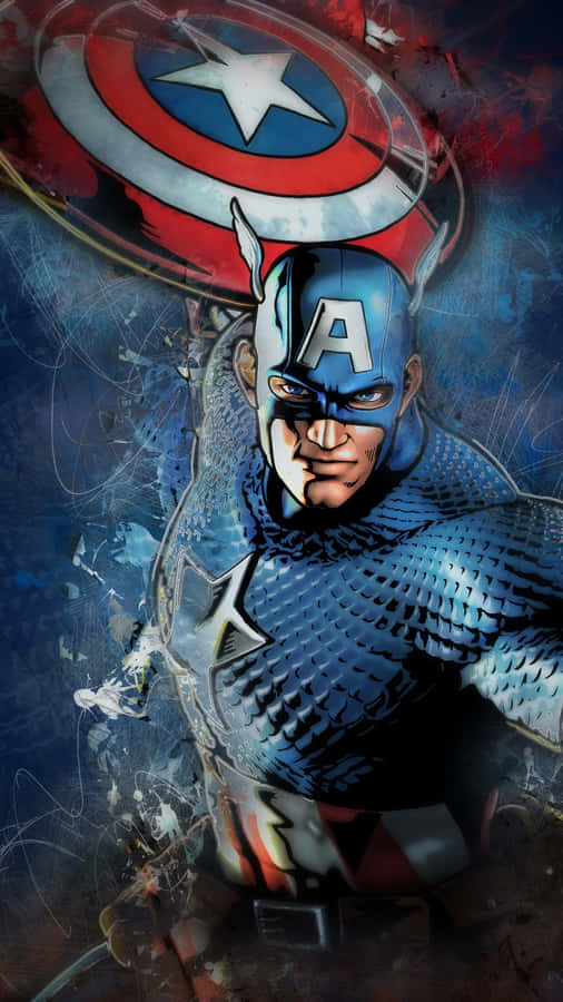 Captain America Shieldand Armor Artwork Wallpaper
