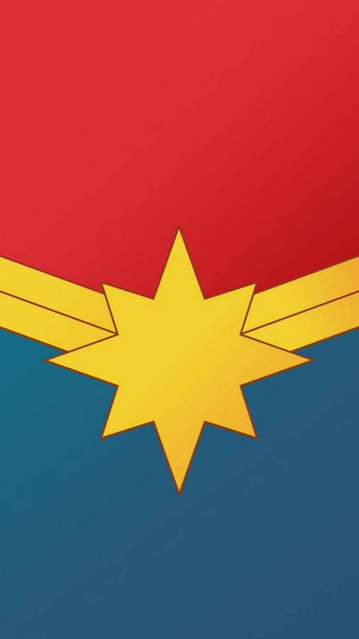 Captain Marvel Logo 4k Marvel Iphone Wallpaper