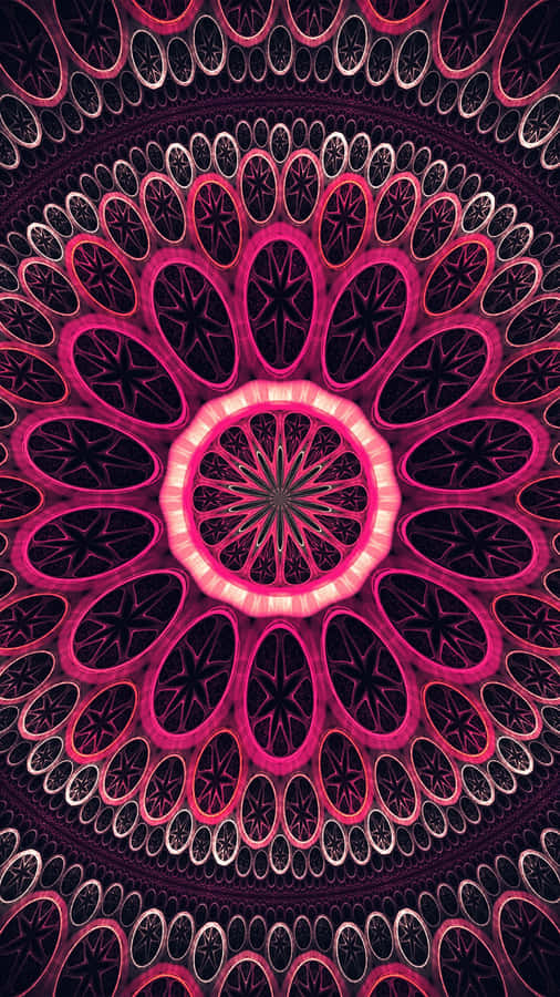 Caption: A Psychedelic Exploration Of Colors And Shapes In Motion. Wallpaper