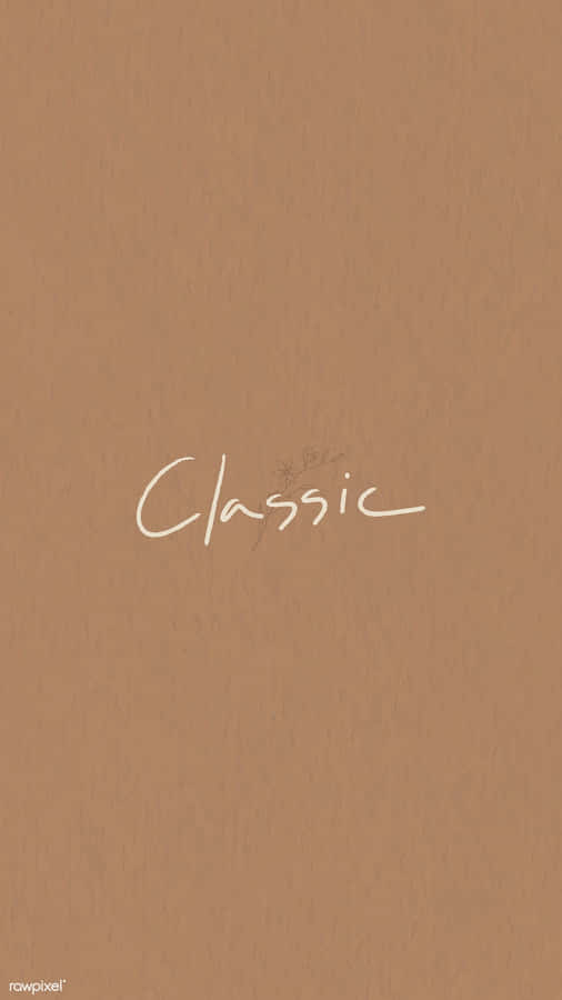 Caption: Alluring Brown Pastel Aesthetic Wallpaper