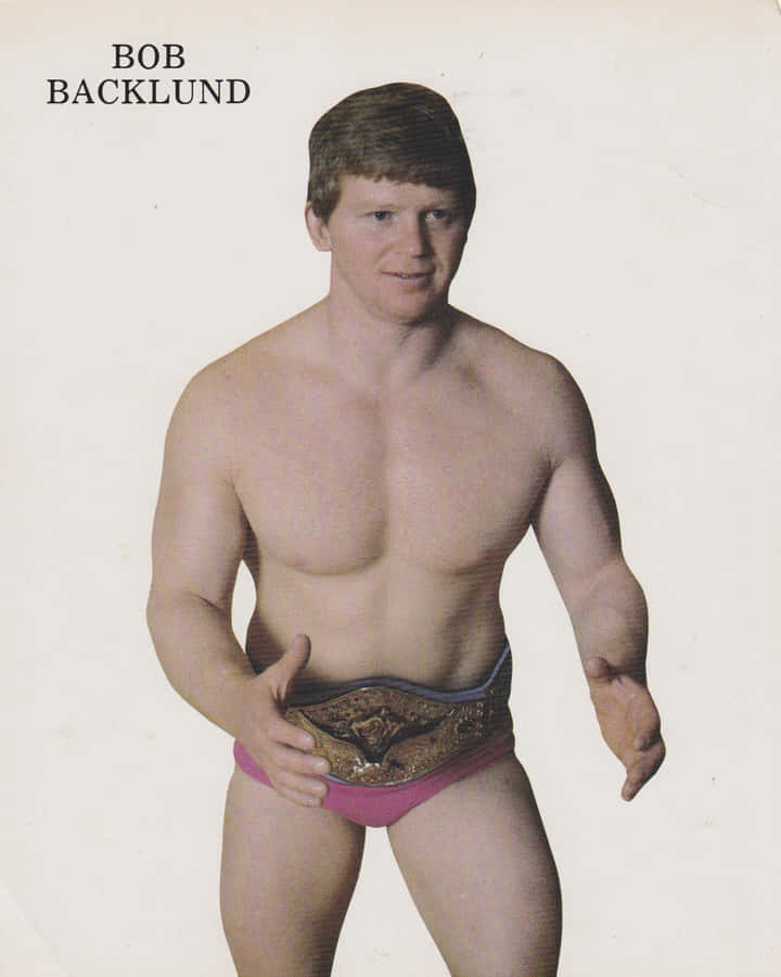 Caption: Classic Bob Backlund Wwe Poster Wallpaper