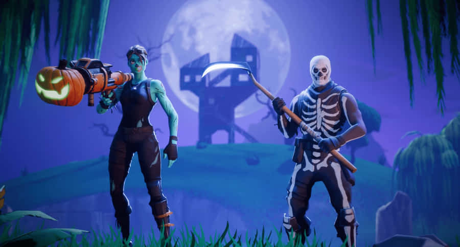 Caption: Fye No Skin Fortnite Player In Action Wallpaper